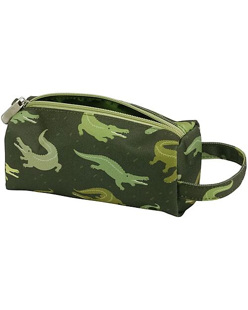 A Little Lovely Company Astuccio per la Scuola con Chiusura a Zip - Coccodrilli - 20x8x7 cm Astucci per la Scuola