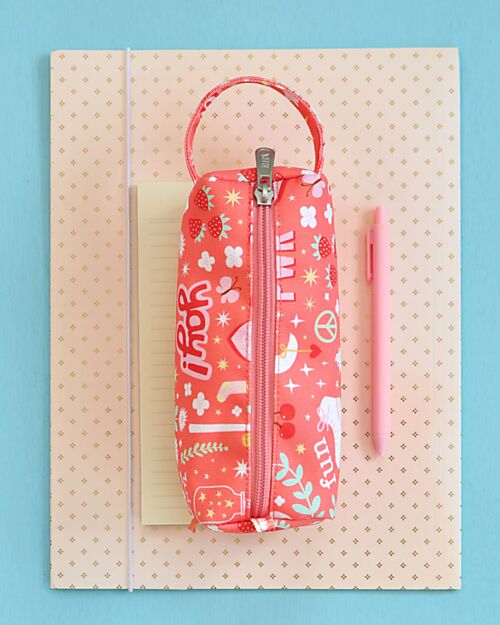 A Little Lovely Company Astuccio per la Scuola con Chiusura a Zip - Fun - 20x8x7 cm Astucci per la Scuola