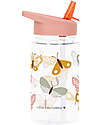 A Little Lovely Company Borraccia con Cannuccia 450 ml - Farfalle - Senza BPA! Borracce non Termiche