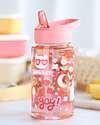A Little Lovely Company Borraccia con Cannuccia 450 ml - Fun - Senza BPA! Borracce non Termiche