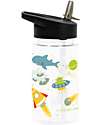 A Little Lovely Company Borraccia con Cannuccia 450 ml - Galaxy - Senza BPA! Borracce non Termiche