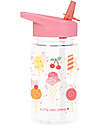 A Little Lovely Company Borraccia con Cannuccia 450 ml - Gelato - Senza BPA! Borracce non Termiche