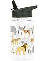 A Little Lovely Company Borraccia con Cannuccia 450 ml - Savanna - Senza BPA! Borracce non Termiche
