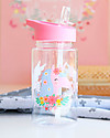 A Little Lovely Company Borraccia con Cannuccia 450 ml - Unicorno - Senza BPA! Borracce non Termiche