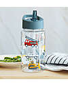 A Little Lovely Company Borraccia con Cannuccia 450 ml - Veicoli - Senza BPA! Borracce non Termiche