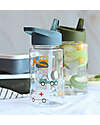 A Little Lovely Company Borraccia con Cannuccia 450 ml - Veicoli - Senza BPA! Borracce non Termiche