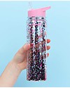 A Little Lovely Company Borraccia Glitter, 500 ml - Rosa/Glitter Multicolor Borracce Termiche