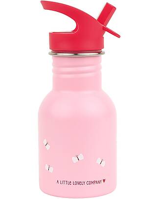 A Little Lovely Company Borraccia in Acciaio Inossidabile - 350 ml - Ciliegie Felici Borracce non Termiche