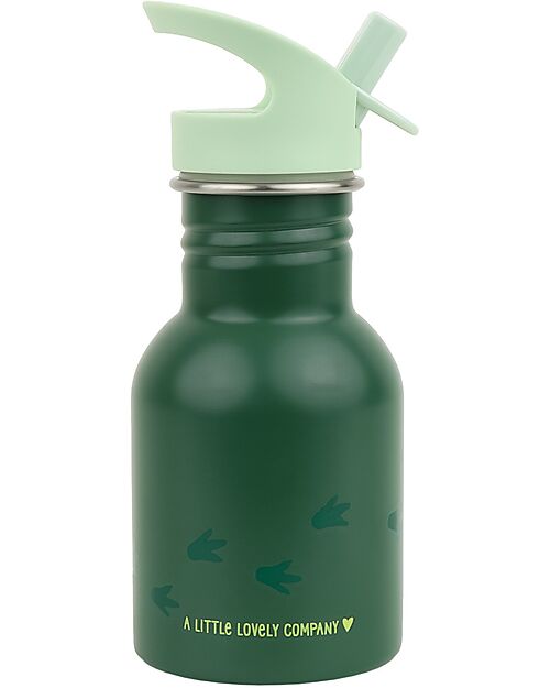 A Little Lovely Company Borraccia in Acciaio Inossidabile - 350 ml - Dinosauro Borracce non Termiche