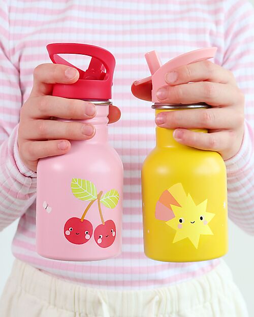 A Little Lovely Company Borraccia in Acciaio Inossidabile - 350 ml - Stelle Cadenti Borracce non Termiche