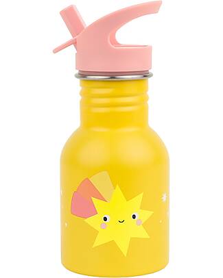 A Little Lovely Company Borraccia in Acciaio Inossidabile - 350 ml - Stelle Cadenti Borracce non Termiche