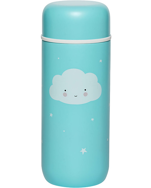 A Little Lovely Company Borraccia Termica in Acciaio Inossidabile, 200 ml - Nuvoletta Borracce Termiche