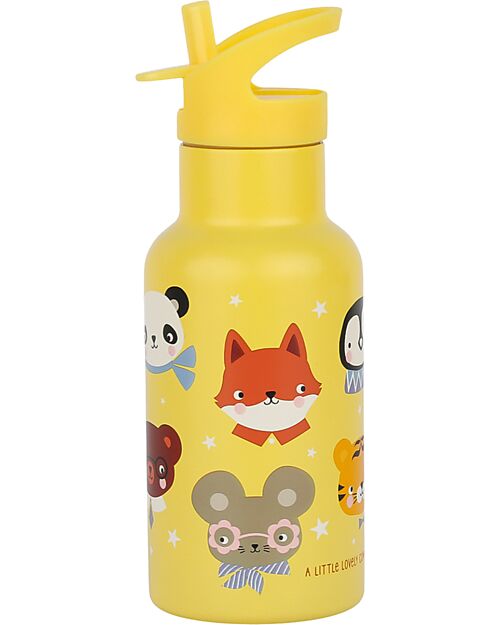 A Little Lovely Company Borraccia Termica in Acciaio Inossidabile - 350 ml - Amici Animali Borracce non Termiche