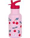 A Little Lovely Company Borraccia Termica in Acciaio Inossidabile - 350 ml - Ciliegie Borracce non Termiche