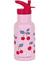 A Little Lovely Company Borraccia Termica in Acciaio Inossidabile - 350 ml - Ciliegie Borracce Termiche