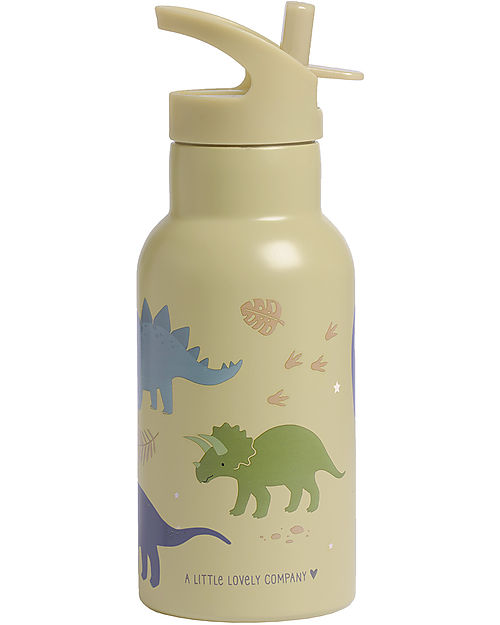 A Little Lovely Company Borraccia Termica in Acciaio Inossidabile - 350 ml - Dinosauri Borracce Termiche