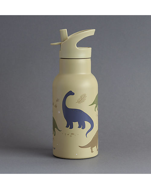 A Little Lovely Company Borraccia Termica in Acciaio Inossidabile - 350 ml - Dinosauri Borracce Termiche