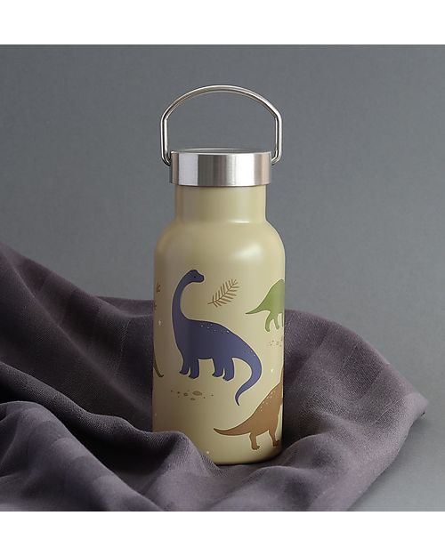 A Little Lovely Company Borraccia Termica in Acciaio Inossidabile - 350 ml - Dinosauri Borracce Termiche