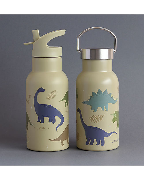 A Little Lovely Company Borraccia Termica in Acciaio Inossidabile - 350 ml - Dinosauri Borracce Termiche