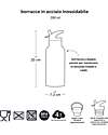 A Little Lovely Company Borraccia Termica in Acciaio Inossidabile - 350 ml - Dinosauri Borracce Termiche