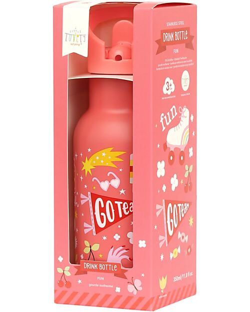 A Little Lovely Company Borraccia Termica in Acciaio Inossidabile - 350 ml - Fun Borracce non Termiche