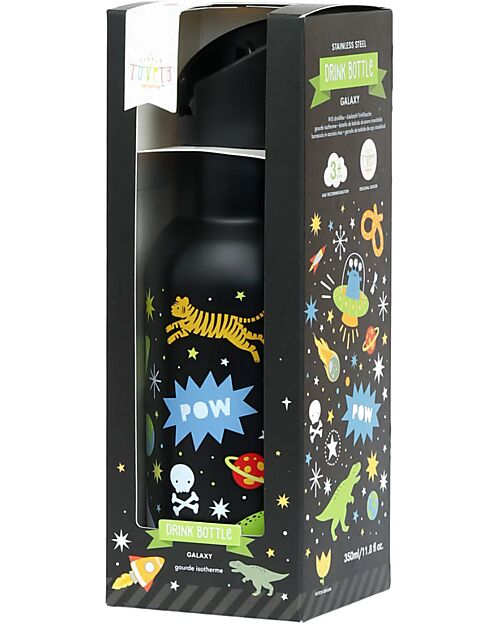 A Little Lovely Company Borraccia Termica in Acciaio Inossidabile - 350 ml - Galaxy Borracce non Termiche