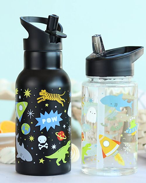 A Little Lovely Company Borraccia Termica in Acciaio Inossidabile - 350 ml - Galaxy Borracce non Termiche