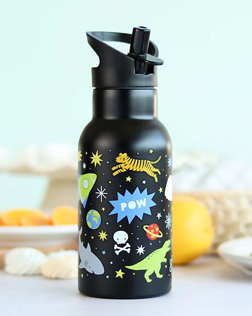 A Little Lovely Company Borraccia Termica in Acciaio Inossidabile - 350 ml - Galaxy Borracce non Termiche