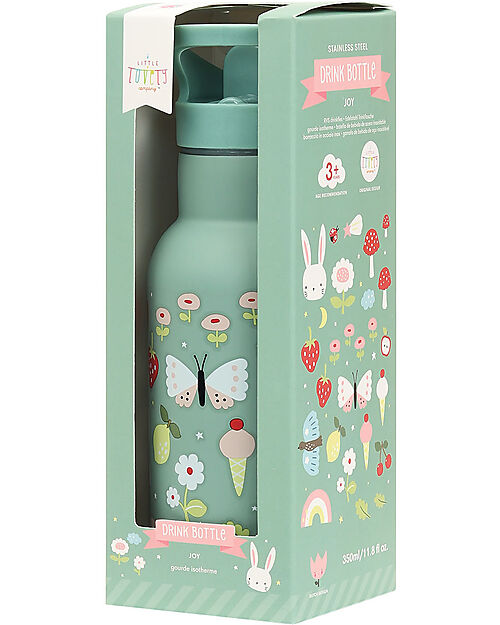 A Little Lovely Company Borraccia Termica in Acciaio Inossidabile - 350 ml  - Gioia unisex (bambini)