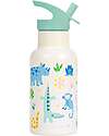 A Little Lovely Company Borraccia Termica in Acciaio Inossidabile - 350 ml - Giungla Borracce Termiche