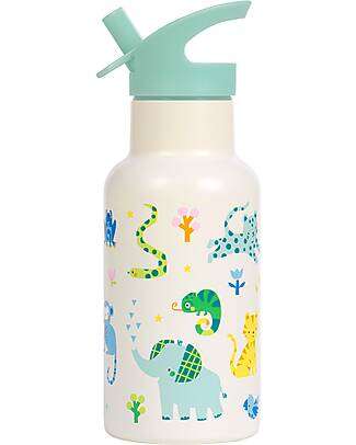 A Little Lovely Company Borraccia Termica in Acciaio Inossidabile - 350 ml - Giungla Borracce Termiche