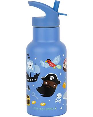 A Little Lovely Company Borraccia Termica in Acciaio Inossidabile - 350 ml - Pirati Borracce non Termiche