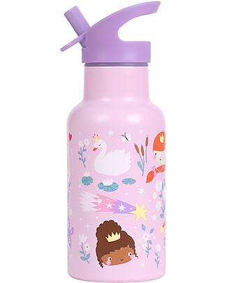 A Little Lovely Company Borraccia Termica in Acciaio Inossidabile - 350 ml - Principesse Borracce Termiche