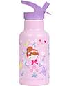 A Little Lovely Company Borraccia Termica in Acciaio Inossidabile - 350 ml - Principesse Borracce Termiche