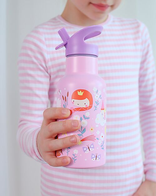 A Little Lovely Company Borraccia Termica in Acciaio Inossidabile - 350 ml - Principesse Borracce Termiche