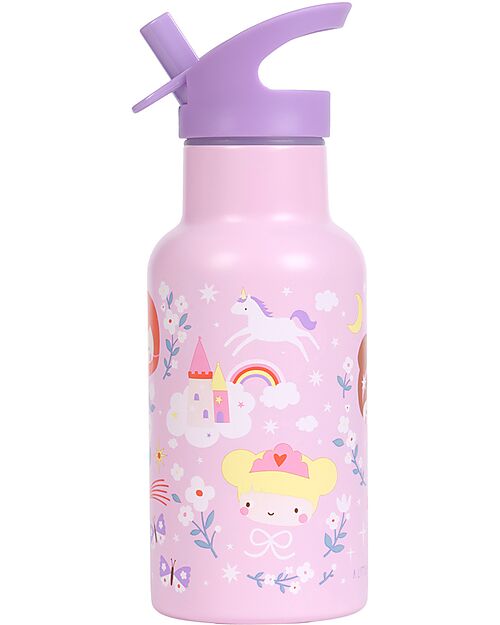 A Little Lovely Company Borraccia Termica in Acciaio Inossidabile - 350 ml - Principesse Borracce Termiche