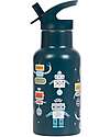 A Little Lovely Company Borraccia Termica in Acciaio Inossidabile - 350 ml - Robot Borracce Termiche