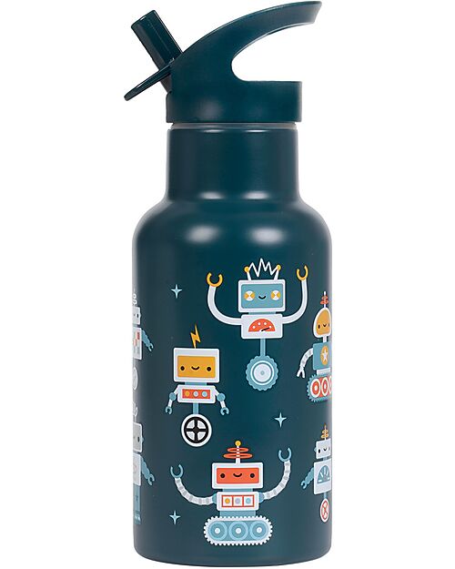 A Little Lovely Company Borraccia Termica in Acciaio Inossidabile - 350 ml - Robot Borracce Termiche