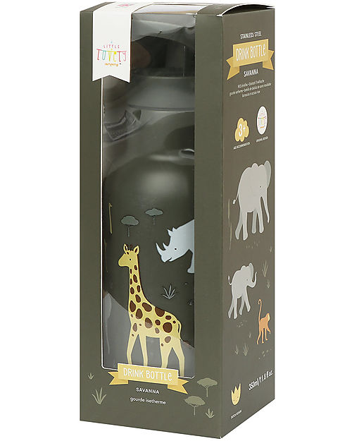 A Little Lovely Company Borraccia Termica in Acciaio Inossidabile - 350 ml - Savana Borracce Termiche