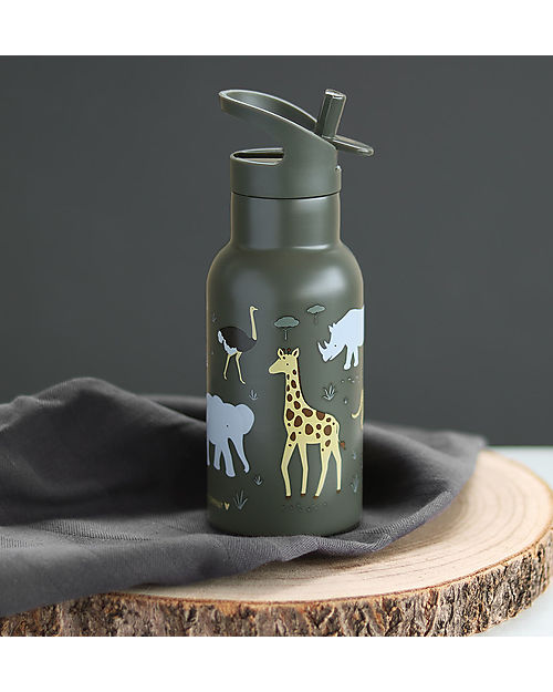 A Little Lovely Company Borraccia Termica in Acciaio Inossidabile - 350 ml - Savana Borracce Termiche