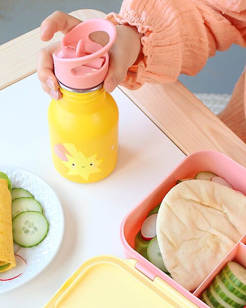 A Little Lovely Company Borraccia Termica in Acciaio Inossidabile - 350 ml - Stelle Cadenti Borracce Termiche