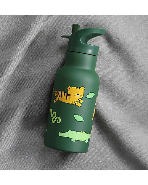A Little Lovely Company Borraccia Termica in Acciaio Inossidabile - 350 ml - Tigre Borracce Termiche