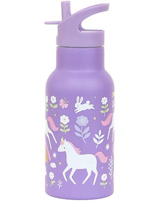 A Little Lovely Company Borraccia Termica in Acciaio Inossidabile - 350 ml - Unicorn Dreams Borracce Termiche