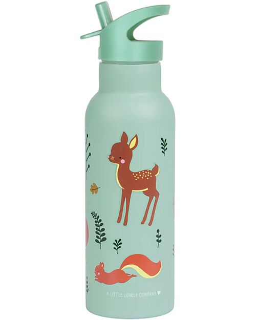 A Little Lovely Company Borraccia Termica in Acciaio Inossidabile - 500 ml - Amici della Foresta Borracce Termiche
