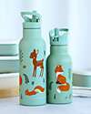 A Little Lovely Company Borraccia Termica in Acciaio Inossidabile - 500 ml - Amici della Foresta Borracce Termiche