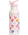 A Little Lovely Company Borraccia Termica in Acciaio Inossidabile - 500 ml - Cuori Borracce Termiche