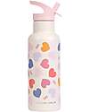 A Little Lovely Company Borraccia Termica in Acciaio Inossidabile - 500 ml - Cuori Borracce Termiche