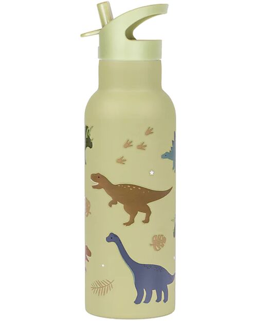 A Little Lovely Company Borraccia Termica in Acciaio Inossidabile - 500 ml - Dinosauri Borracce Termiche
