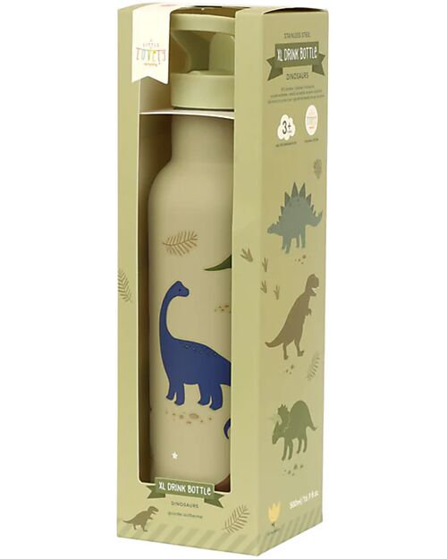 A Little Lovely Company Borraccia Termica in Acciaio Inossidabile - 500 ml - Dinosauri Borracce Termiche