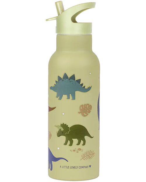 A Little Lovely Company Borraccia Termica in Acciaio Inossidabile - 500 ml - Dinosauri Borracce Termiche